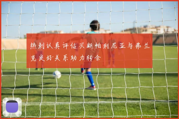 热刺认真评估买断帕利尼亚与弗兰克良好关系助力转会