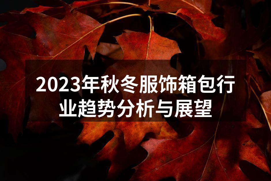 2023年秋冬服饰箱包行业趋势分析与展望